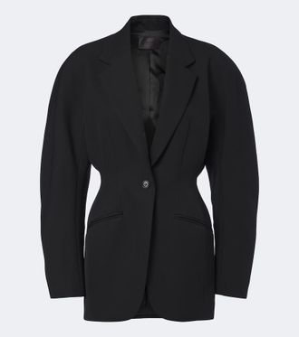 MUGLER Virgin wool grain de poudre blazer