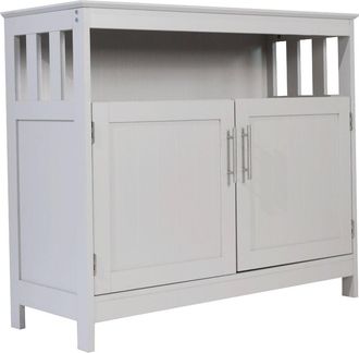 Flash Furniture Classic Buffet and Sideboard Storage Cabinet, Gray
