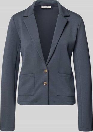 Christian Berg Sweatblazer mit Taschen und Revers in Dunkelgrau, Gr&ouml;&szlig;e XXL