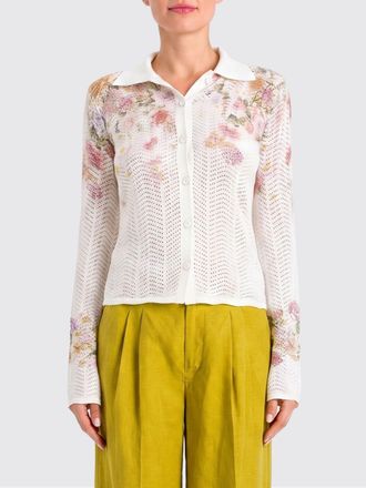 Twinset Knit Shirt with Floral Print