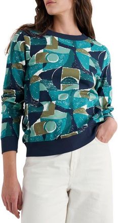 Seasalt Cornwall Bright Wave Sweatshirt in Penwith Abstract Emulsion at Nordstrom, Size 10 Us