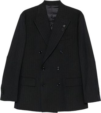 Lardini Pinstripe Double-breasted Blazer