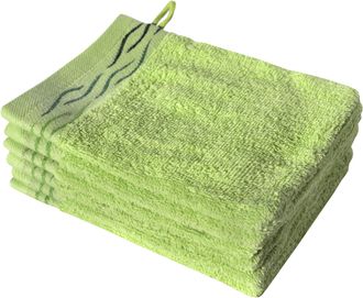 Dyckhoff Waschhandschuh »Wave« mit Jacquard-Bordüre