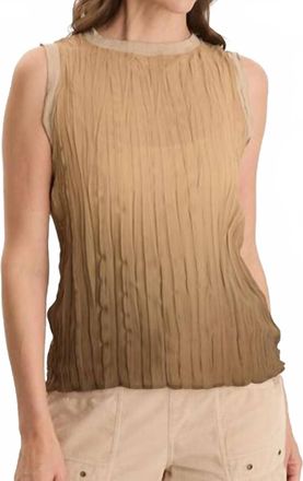 Xcvi Idonia Crinkle Pleat Tank Top In Dip Dye Comfort