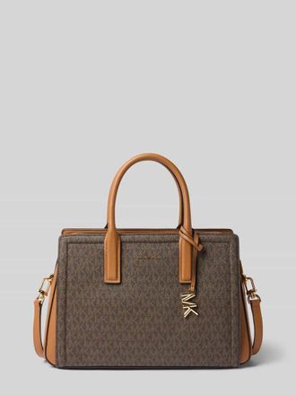 Michael Kors Handtasche mit Logo-Muster Modell LAILA in Mittelbraun, Gr&ouml;&szlig;e 1