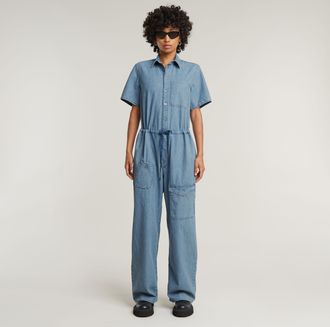 G-Star Easy Jumpsuit - Lichtblauw - Dames