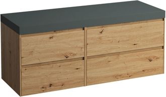 Laufen Lani Encimera De Lavabo Gris Tr&aacute;fico Incl. Mueble Bajo - Laufen