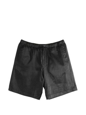 Dries Van Noten Drawstring Black Shorts With Elasticated Waistband