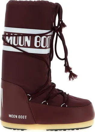 Moon Boot Icon Stivali E Stivaletti Bordeaux-Donna