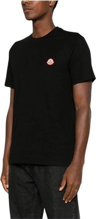 Moncler T-shirts en Poloshirts - Heren - T-shirts - Zwart - M - Katoen - Tops