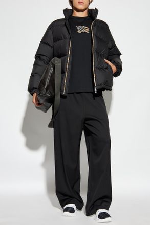 Burberry Down Jacket With Hood, Mens, Black
