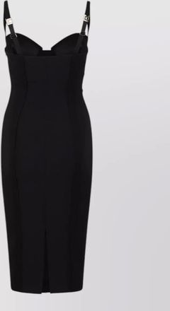 Elisabetta Franchi midi dress sweetheart neckline adjustable straps