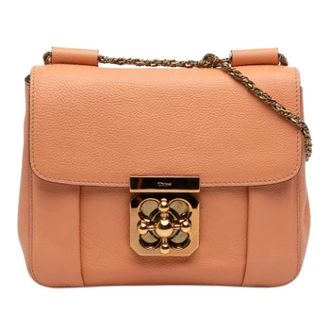 Chlo&eacute; Pre-owned Cross Body Bags, female, Orange, Size: ONE SIZE Pre-owned Elsie Crossbody Bag
