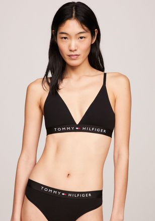 Tommy Hilfiger Bralette-BH UNLINED TRIANGLE, Damen, Gr. S (36), N-Gr, schwarz, Jersey, Obermaterial: 95% Baumwolle, 5% Elasthan, TOMMY HILFIGER UNDERWEAR, unifarben,