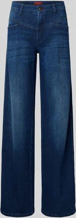 Cambio Cambio Jeans mit weitem Bein Modell AIMEE SEAM in Dunkelblau, Größe 32