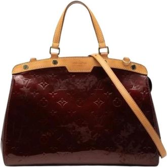 Louis Vuitton Pre-owned Handbags, female, Red, Size: ONE SIZE Pre-owned Vintage Monogram Patent Shoulder Bag