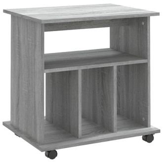 vidaXL Vidaxl - Armadietto Con Ruote Grigio Sonoma 60x45x60cm Legno Multistrato