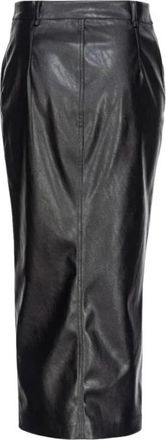 Pinko Midi Rok - Dames - Midirokken - Zwart - XL - Rokken
