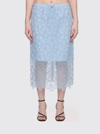 Cecilie Bahnsen Floral Cotton Blend Skirt