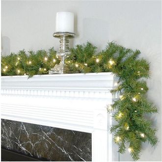 Trade Shop Trade Shop - Guirnalda De Navidad 250cm 200 Consejos 100 Luces Led Led Blanco C&aacute;lido Decoraciones De Navidad