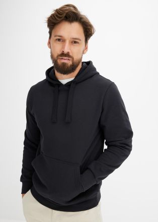 Bonprix Hoodie BONPRIX Hoodie, Herren, Gr. 60/62 (XXL), schwarz, Obermaterial: 60% Baumwolle, 40% Polyester, regular fit, Sweatshirts Hoodie, Regular Fit, mit