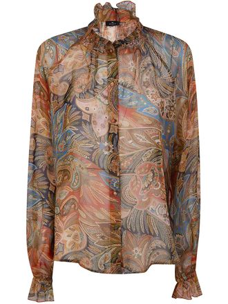 Etro Shirt With Frill On The Collar