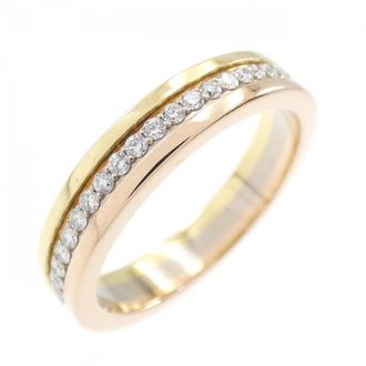 Cartier Louis Cartier Yellow Gold (18K) Pink Gold (18K) White Gold (18K) Band Ring (Pre-Owned)