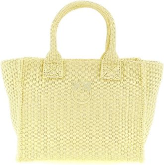 Pinko Beach Mini Shopping Bag - Dames - Shoppers - Geel - ONE Size - Tassen