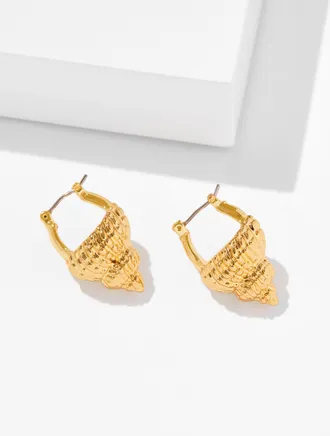 Talbots Seaside Treasures Stud Earrings - Gold - 001 Talbots