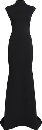 Jacquemus La Robe Alba Crepe Gown Size S