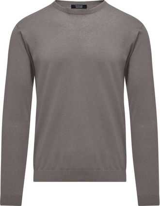 Bomboogie Maglione girocollo in lino e cotone - - Knitwear - Uomo - Grigio - M