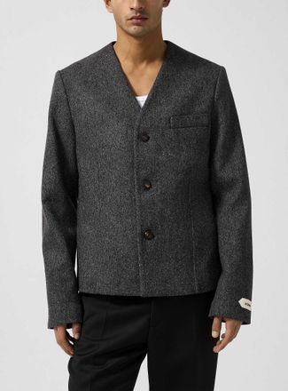 Jacquemus Mens Sera collarless cinched jacket