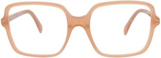 Celine Oversized Acetate Eyeglasses - Orange
