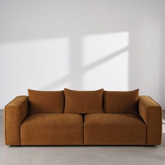 Maisons du monde Sof&aacute; de 4 plazas color bronce