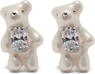 Yvmin Orecchini Teddy Bear - Argento