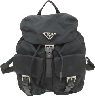 Prada Black Nylon Backpack (Pre-Owned)