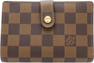 Louis Vuitton Damier Canvas Ebene Canvas Wallet (Bi-Fold) (Pre-Owned)