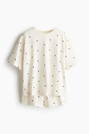 H&M Bedruckter Pyjama - White