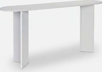 M&S Collection Consolle ingresso design minimal ovale Sira - Bianco