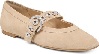 Dolce Vita Marten Mary Jane Ballet Flat in Camel Suede at Nordstrom, Size 7.5