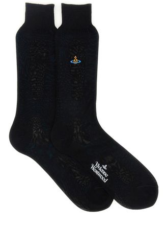 Vivienne Westwood Socks With Orb Embroidery