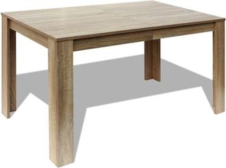 vidaXL Dining Table 140x80x75 cm Oak vidaXL