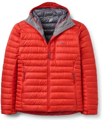 RAB Microlight Alpine Hoody Daunenjacke f&uuml;r Herren | rot