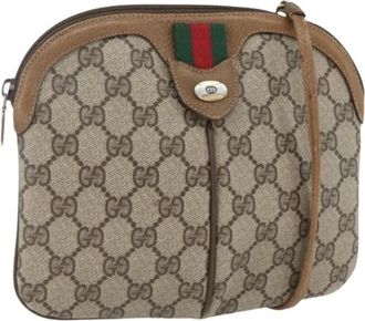 Gucci Pre-owned Cross Body Bags, female, Beige, Size: ONE SIZE Pre-owned Vintage Plastic Crossbody Bag