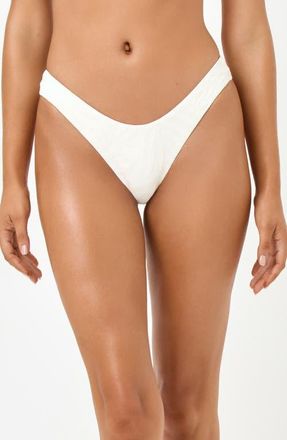 L*Space Rocky Classic Bikini Bottoms in Cream at Nordstrom, Size X-Large