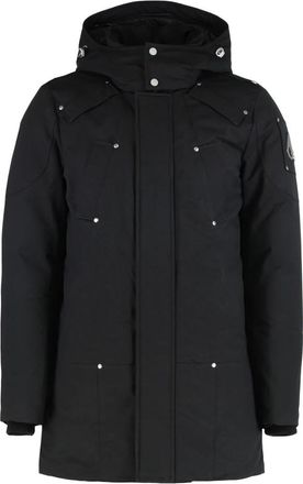 Moose Knuckles Stirling Parka - Heren - Gewatteerde jassen - Zwart - S - Katoen - Jassen