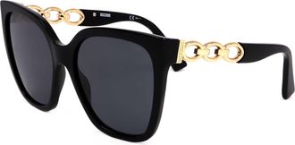 Moschino Womens 55 mm Grey Sunglasses