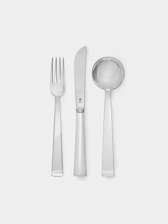 Wiener Silber Manufactur Josef Hoffmann 135 Silver-Plated Dessert Cutlery (Set of 3 Pieces)