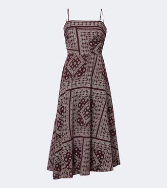 Veronica Beard Kitt printed cotton-blend midi dress
