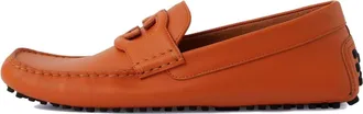 Gucci Interlocking G Leather Flats Orange 730148-1XH60-7519